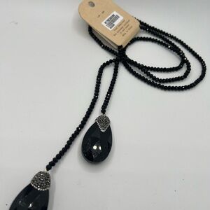 Elegant Black spinel Beaded Necklace